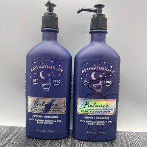 Bath & Body Works Aromatherapy Juniper & Coriander Body Lotion lot of 2